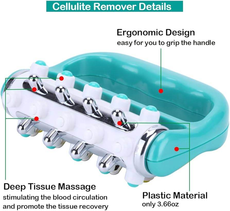 Cellulite Massager Fascia Release And Muscle Massage Roller Mini Trigger Point Deep Tissue Myofascial Release Tool Body Massager For Men And Women - Glixen Store
