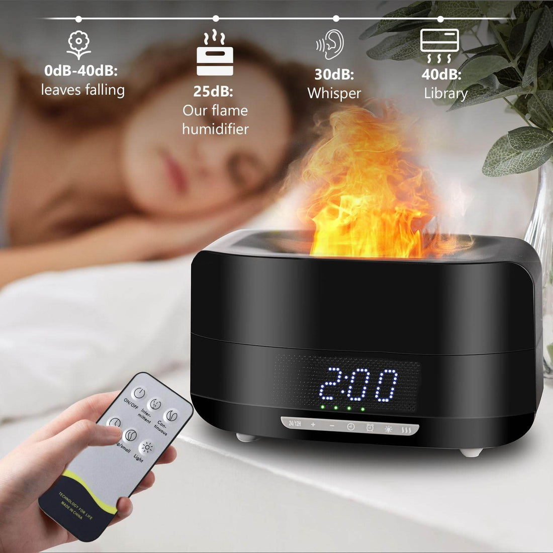 Bluetooth Speaker Alarm Clock Humidifier - Glixen Store