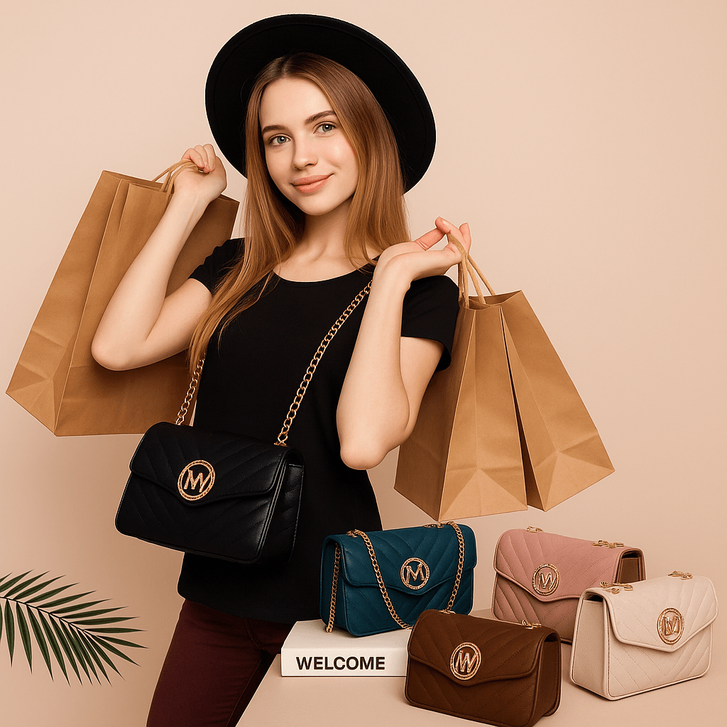 Chevron Shoulder Bag - Glixen Store