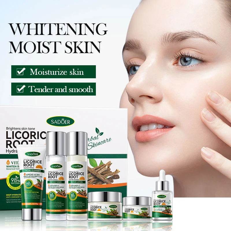 Sadoer - Licorice Root Whitening Skin Care Set (Original) - Glixen Store