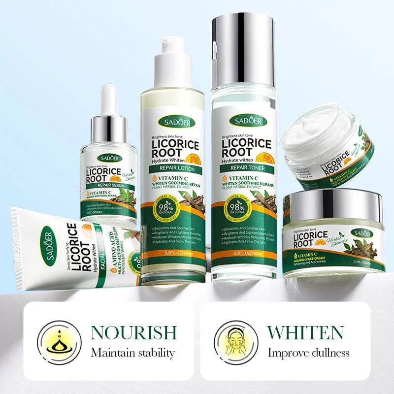Sadoer - Licorice Root Whitening Skin Care Set (Original) - Glixen Store