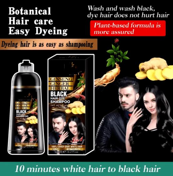 Instant Hair Dye Shampoo (420ml) - Glixen Store